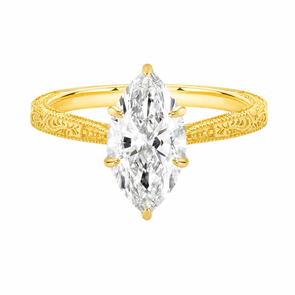 Marquise Twist Ring