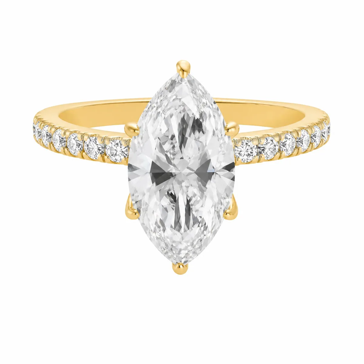Teardrop Halo Ring